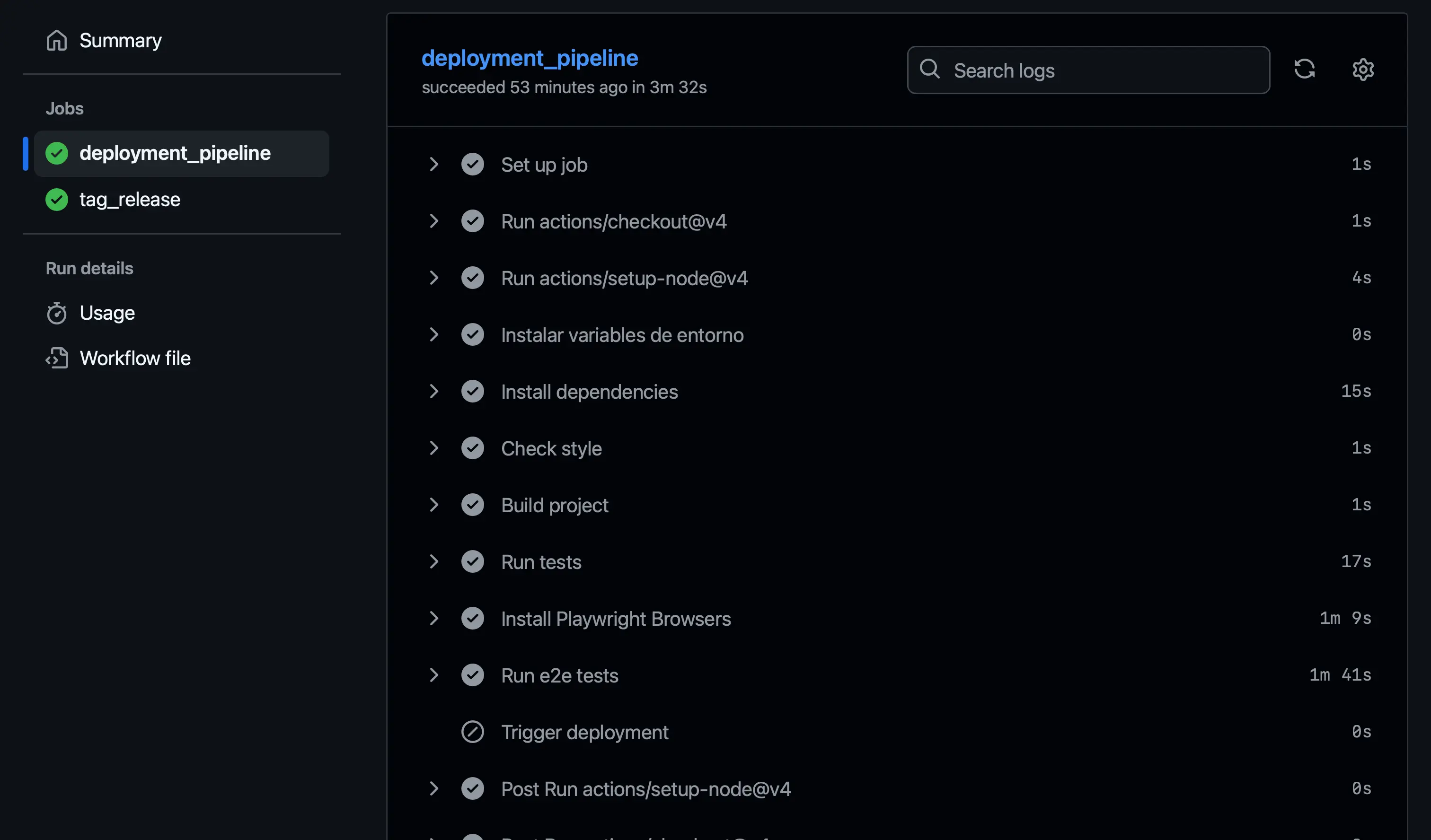 Captura de pantalla de la aplicación de blogs