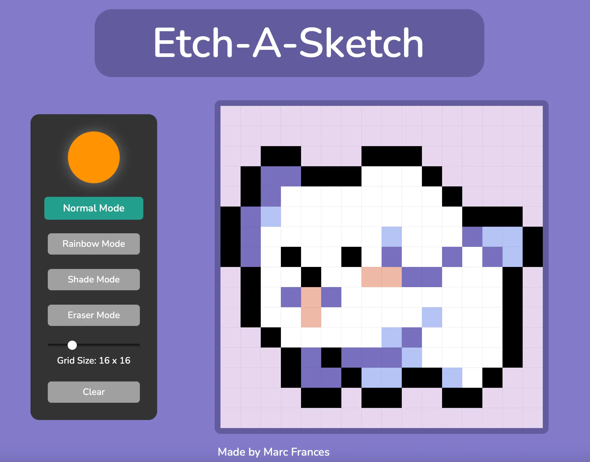 Captura de pantalla de Etch-a-Sketch